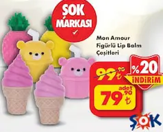 MON AMOUR FİGÜRLÜ LİP BALM ÇEŞİTLERİ